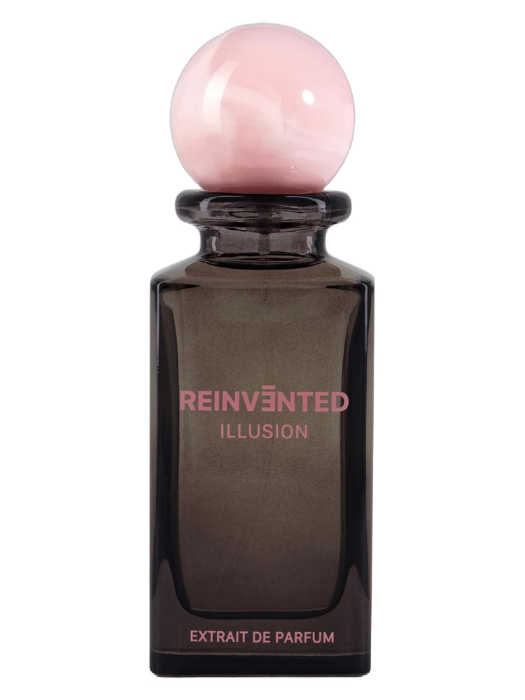 Reinvented Illusion perfumy niszowe extrait de parfum w eleganckim flakonie, orientalno-owocowa kompozycja z nutami suszonych owoców, waty cukrowej, róży, szafranu, wanilii, ambry i cedru.