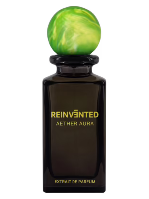 Reinvented Aether Aura perfumy niszowe extrait de parfum w eleganckim flakonie, aromatyczno-owocowa kompozycja z nutami bergamotki, cytryny, imbiru, kiwi, ananasa, ambry i piżma.