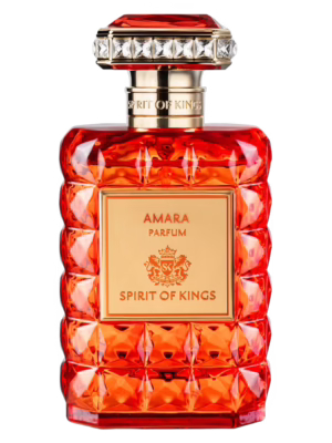 Spirit Of Kings Amara Parfum perfumy niszowe w luksusowym flakonie, owocowo-kwiatowa kompozycja z nutami soczystych owoców, kremowych kwiatów, ambry, piżma i miękkiego drewna.