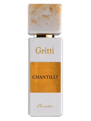 Gritti Chantilly perfumy niszowe w eleganckim flakonie, owocowo-gourmandowa kompozycja z nutami melona, truskawki, bergamotki, kokosa, wanilii i piżma.