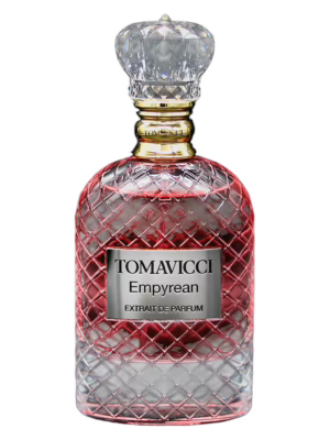 Tomavicci Empyrean perfumy niszowe extrait de parfum w eleganckim flakonie, owocowo-kwiatowa kompozycja z nutami truskawki, bergamotki, róży damasceńskiej, piwonii, cedru i piżma.
