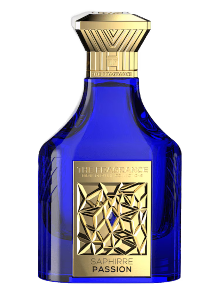 The Fragrance Saphirre Passion perfumy niszowe extrait de parfum w eleganckim flakonie, orientalno-przyprawowa kompozycja z nutami cynamonu, szafranu, róży, tytoniu, skóry, wanilii i tonki.