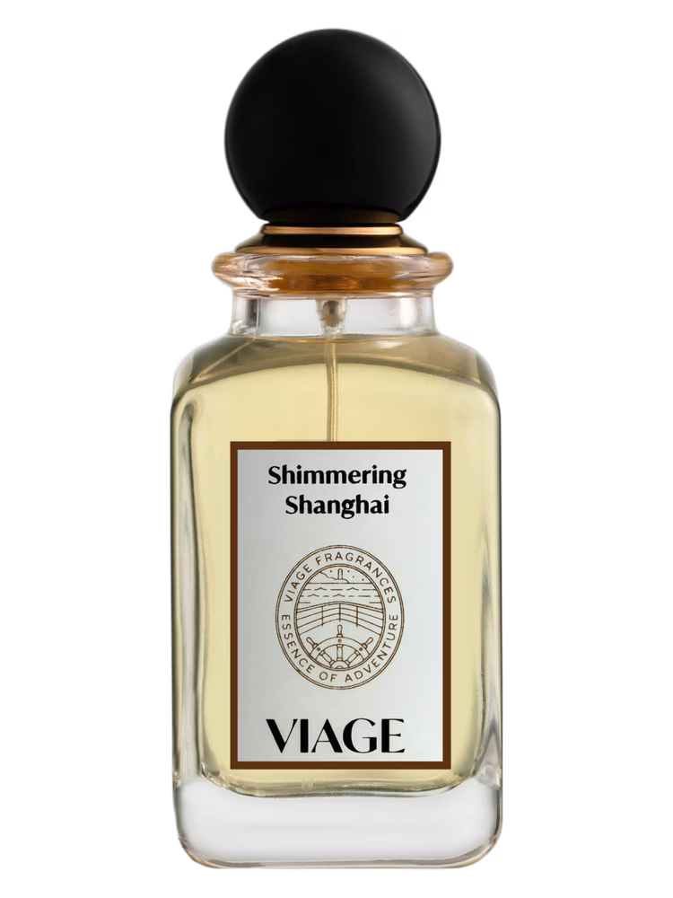 Viage Shimmering Shanghai perfumy niszowe extrait de parfum w eleganckim flakonie, owocowo-kwiatowa kompozycja z nutami liczi, róży, jaśminu, rabarbaru, piwonii, wanilii i piżma.