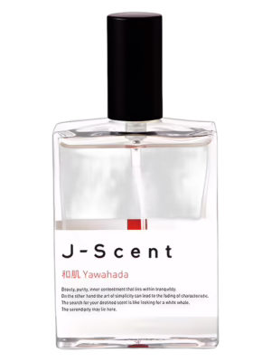 J-Scent Yawahada Soft Skin perfumy niszowe eau de parfum w eleganckim flakonie, subtelna kompozycja z nutami gruszki, mleka, pudru ryżowego, róży, piżma i ambry.